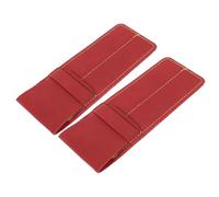 RUNROTOO 2pcs Leather Pen Sleeve Pouch for Hospital Use Two Pen Holder with Pu Leather Material While Protecting from Deformation and Damage