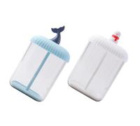RUNROTOO 2pcs Manual Face Wash Foamer Bottles Portable Face Foams Maker with Pp Material Compact Design for Home Bath Cleaning, Forms Delicate Foam for Gentle Facial Cleansing
