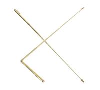 RUNROTOO 2pcs Metal Dowsing Rods Telescopic Water Detection Tools Copper Alloy Divining Rods for Beginners Outdoor Geological Survey Archaeological Mineral Exploration