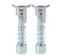 RUNROTOO 2pcs Metal Forklift Fixed Pin with Large Base for 3 Ton Old Style Models, Limit Retaining Pin for Hydraulic System, Aftermarket Warehouse Parts