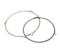 RUNROTOO 2pcs Microwave Oven Turntable Rings Lightweight Plastic High Temperature Resistance Oven Tray Support for Home Life Kitchen Accessories