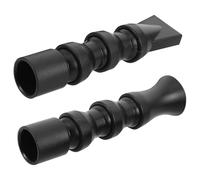 RUNROTOO 2pcs Plastic Duckbill Nozzle for Aquarium Water Pump, Quiet Operation and Easy Maintenance, Black Abs Material, Suitable for Fish Tanks and Natural Aquatic Environment Setups