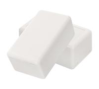 RUNROTOO 2pcs Plastic Electronics Project Box Junction Case Enclosure White Electrical Circuit Board Housing Easy Installation for Electronic Power Supply
