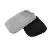 RUNROTOO 2pcs Plush Shoe Polishing Gloves Soft Fabric for Shoe Cleaning and Buffing Multifunctional Care Gloves Suitable for Trainers and Leather Random Color