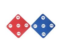 RUNROTOO 2pcs Portable Fencing Training Target for Practice Sessions with Easy Adjustability and High Visibility Rubber Square Design for Skill Improvement and Precision Aim in Daily Use
