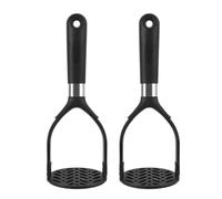 RUNROTOO 2pcs Potato Masher: Foldable Potato Masher with Handle - Manual Anti Slip Mashing Tool - Nylon Kitchen Tool with Smooth Mashing for Meal Prep