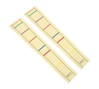 RUNROTOO 2pcs Removable Beige Pvc Cello Fingerboard Stickers for Instant Position Reference, Learning Aid for Beginners and Students, Suitable for Cello Fingerboard Practice