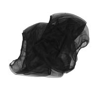 RUNROTOO 2pcs Reusable Black Gauze Bird Cage Covers for Cockatiel and Birdcage, Plumage and Dust Barrier Mesh Net Protectors, Soft Airy Seed Catcher Skirts for Birdcage Accessories