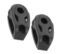 RUNROTOO 2pcs Single Swivel Nylon Pulley Block with Bearing for Sailboat and Kayak, Small Lifting and Cord Lashing Pulley, Marine Hardware for Boating and Sailing Accessories