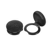 RUNROTOO 2pcs Start Stop Button Cover with Rhinestone, Self-Adhesive Car Engine Ignition Protective Case, Automotive Accessories for Festive Events