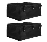 RUNROTOO 2pcs Walker Under Seat Storage Bag for Wheelchair Oxford Cloth Organizer with Multiple Compartments, Handsfree Convenience and Practical Storage for Visits Or Shopping