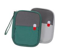 RUNROTOO 2pcs Zipper First Aid Bag Medicine Pouches with Tear-Resistant Oxford Cloth and Aluminium Alloy, Lightweight Practical Outdoor Medicine Bag with Zip Design for Car First Aid