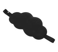 RUNROTOO 3D Cloud Sleeping Eye Mask for Stress Relief and Breathable Comfort, Black Sponge and Milk Fiber Material, for Sleep and Nap, Lightweight Portable Eye Shade for Travel and Home