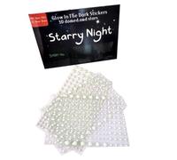 RUNROTOO 3D Fluorescent Stickers White PVC Luminous Wall Decals that Adsorb Light and Glow the Darkness, for Living Rooms and Study Room Decoration