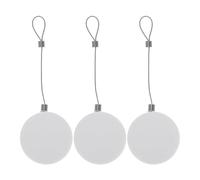 RUNROTOO 3PCS Anti-Theft Retractable Tether Box - Security Telescopic Lock Box with Steel Wire - Cable Tether Case for TV Remote Laptop Showcase Display Solution