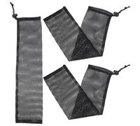 RUNROTOO 3Pcs Birds Feeder Bags Mesh Hanging Station Nylon Drawstring Sack Reusable Holds More Bird Seeds for Yard Garden