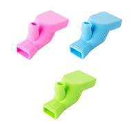 RUNROTOO 3pcs Faucet Extender for Silicone Sink Handle Extender for Hand Washing Green Blue Pink