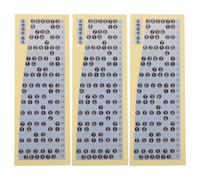 RUNROTOO 3pcs Guitar Fretboard Trainer, Number Note Stickers for Beginners, Musical Scale Chart Removable Self-Adhesive Labels Decal for Music Practice
