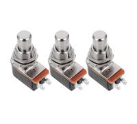 RUNROTOO 3pcs Lightweight Alloy Guitar Effect Footswitch Pedal Accessories for Electric Guitar, Multi-purpose Foot Controllers Suitable Anywhere A Momentary Foot Is Needed