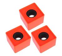 RUNROTOO 3pcs Microphone Flag Station: Square Cube Plastic Interview Microphone Logo for News Interview KTV Reporter Host Cosplay (Orange)