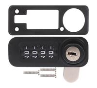 RUNROTOO 4 Digit Mechanical Combination Lock Portable and Sturdy and Steel Construction for, Keyless Cabinet Lock Wooden Cabinets and Lockers for Office Or Gym Locker Security