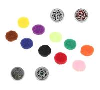 RUNROTOO 4 Sets Aromatherapy Mask Clips 12mm Alloy Compact Mask Diffuser with Beautiful Elegant Design for Fresh Breathing Outdoors