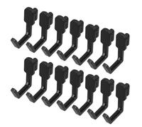 RUNROTOO 40pcs Black Plastic Peg Board Hooks for Wall Peg Board Organizer Accessories, Space-Saving and Multipurpose Hooks Suitable for Hanging Kitchen Utensils and Books, Minimalist Design