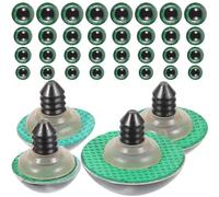 RUNROTOO 40pcs Green Plastic Eyes with Vertical Pupil for Dolls and Stuffed Animals, Lightweight and Easy to Pick, Realistic and Creative Decorative Eyes for DIY Craft Projects