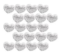 RUNROTOO 40pcs Heart Shaped Paper Clips Multi-Function Picture Clamps Made of Sturdy Abs and Metal, Adorable Mini Clips for File and Paper Organizing, for Walls and Home Decoration