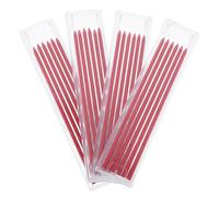 RUNROTOO 48pcs Red 2mm Thick Mechanical Carpenter Pencil Lead Refills for Woodworking and Construction for Marking on Wood Metal and Glass Suitable for Deep Hole Random Color