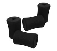 RUNROTOO 4pcs Black Sponge Foam Pads for Exercise Equipment, Non-slip Fitness Accessory Pads with Improved Grip, Fits 7/8 Inch Tube for Weight Bench and Sit-up Boards in Multipurpose Gym
