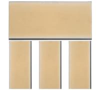 RUNROTOO 4pcs Darkening Welding Glass Lens - Gold Filter Shade Plates for Weld Helmet - Hardened Replacement Lens Covers for Welding Hood Protective Accessory