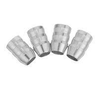 RUNROTOO 4pcs Extended Metal Handle Wedge Kit for Hammer and Axe Handles, Secure Fixation with Easy Installation, Silver Iron Construction, for Woodworking and Gardening Applications