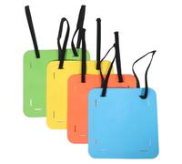 RUNROTOO 4pcs Football Goal Target Boards Adjustable Strap Soccer Shooting Training Aid, Multi-Color, Ideal for Drills and Accuracy Practice