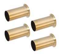 RUNROTOO 4pcs Iron Metal Lamp Socket Covers Light Bulb Base Sleeves Replacement Accessory for Table Lamps and Lighting Fixtures in Golden Colour