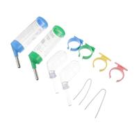 RUNROTOO 4pcs No Drip Water Bottles for Small Pets Hamster and Guinea Pig Plastic Leak Prevention Animal Drinking Bottles Suitable for Cage Use