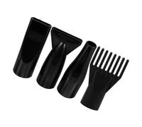 RUNROTOO 4pcs Pet Dryer Nozzle Set Hair Dryer Diffuser Attachment Universal 4.72x2.75x1.57in Efficient Drying Safe for Pets Small Animals Cats Use at Home Abs Simple Style round Comb