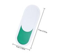 RUNROTOO 4pcs Pmma Sliding Door Sign Indicator with Vacant and Occupied Status, Self-adhesive Privacy Slider Sign for Office and Conference Room, Easy to Install Simple Style