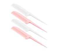 RUNROTOO 4pcs Portable Hairdressing Comb Folding Pocket Travel Comb Detangling Tail for Parting Hair Stylist