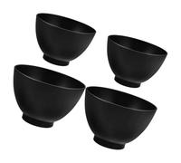 RUNROTOO 4pcs Silicone Facial Mask Mixing Bowls Stackable Large Medium Beauty Bowls for DIY Face Mask Making Safe Reusable Skincare Tools for Estheticians and Home Use