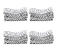 RUNROTOO 4pcs Silver Beaded Trim with Sunflower Design, Cuttable Decorative Clothes Trim Made of Plastic, Multi-Function Accessory for Holiday Decor and Jewelry Box Decor