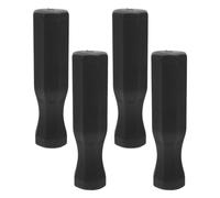 RUNROTOO 4pcs Sturdy Foosball Grips Replacement Handles for Foosball Table Black Pvc Lightweight and Easy to Operate for Table Game at Home