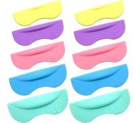 RUNROTOO 5 Pairs Silicone Eyelash Perming Pads Lightweight Lash Lift Curler Pads for Eyelash Lifting Beauty Tool Suitable for Professional Or Home Use