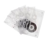 RUNROTOO 5 Set Blank Cassette Tape for Recording 45 Minutes with Plastic Case, Long Recording Time and Automatic Erasing, for Lectures and Daily Audio Notetaking on Portable Cassette