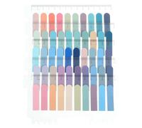 RUNROTOO 5 Sheets of Assorted Colour Plastic Self-Adhesive Writable Page Marker Tabs for Notebooks, Lightweight and Easy to Carry Index Tabs Suitable for School and Home Use