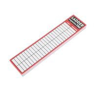 RUNROTOO 50pcs Ladder Inspection Tags - Safety Inspection Tags Red On White High Visibility Labels Vinyl Maintenance Stickers for Equipment Maintenance