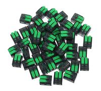 RUNROTOO 50pcs Lt-412 Quick Splice Connectors with Plastic and Copper Material, High Compatibility Lever Wire Terminal Blocks for Building Electrical Systems and Scientific Applications