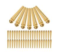RUNROTOO 50pcs Metal Cribbage Board Pins, Portable Set of Golden Cribbage Accessories with 2.5cm Length, Fit for Traditional Peg Games, for Family Gatherings and Home Use