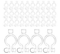 RUNROTOO 50pcs Silicone DIY Clip on Earrings Converter Comfortable and Secure Fit Earring Backs for Types of Events Non-Pierced Supplies for Handmade Jewellery