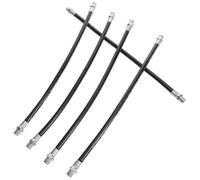 RUNROTOO 5pcs Grease Needle Nozzle Kit Flexible Spring Grease Hose High Pressure Hose Plastic and Metal Reliable Tools for Automotive Applications